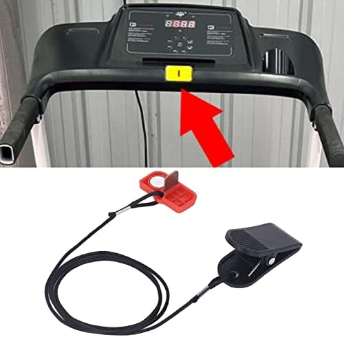 Demeras Treadmill sigurnosna brava, zaštitna funkcija jednostavan za rukovanje Prevent Falls Strong Clip Treadmill Key lagan za dom