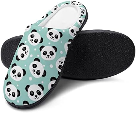 Slatke Panda Head muške kućne papuče toplo klizne kućne cipele za unutrašnje vanjske sa gumenim