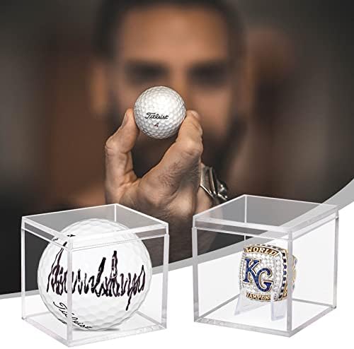 Hooqict Championship Ring vitrina 3 paketa prozirna akrilna Lopta za golf fudbalski prsten