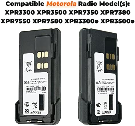 Vineyuan 10x PMNN4409AR IMPRES baterija za Motorola XPR3300 XPR3500 XPR7350 XPR7380 XPR7550 XPR7580 GP338D DP4600 XiR P8668 APX 2000 Walkie Talkie zamjenska baterija