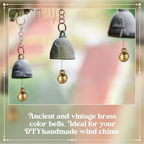 60 kom. Vintage zvona za obrtni zvona Mini zanatski zvona mali tibetanski DIY nakit Izrada čari Privjesci za ogrlice narukvica Decor Decor PET Bells Domaći dekor vrata