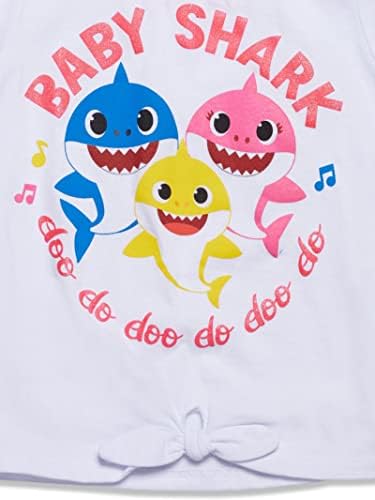 Pinkfong Baby Shark djevojke grafički T-Shirt i šorc Outfit Set odojčad do malo dijete