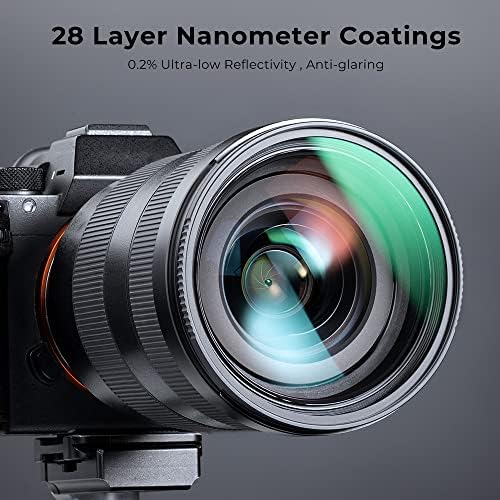 K & amp;F Concept 58mm kružni Polarizatori Filter & amp; MC komplet filtera za zaštitu od UV zračenja sa poklopcem sočiva gore & dole, 28 višeslojnih premaza HD CPL/UV Filter Set za objektive kamere