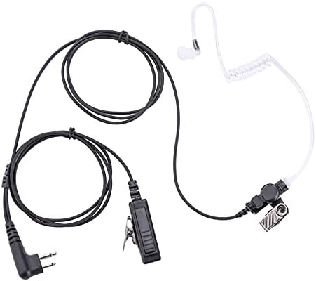 POFENAL RDM2070D 2-Žična slušalica za nadzor kompatibilna sa Motorola Radio CLS1410 CLS1110 CP200 GP300 GP2000 Bearcom BC120 BC130 voki-toki sa Big PTT Mic akustičnom cijevi 2-Pin slušalicama