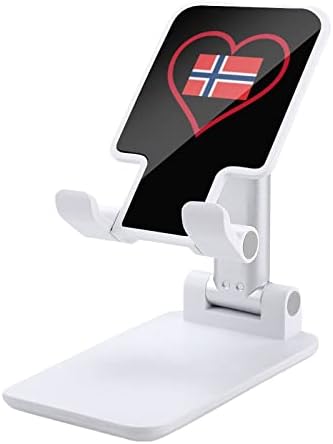 Love Norveška crvena srčana ćelija Podesivi sklopivi tablet stolni nosač telefona
