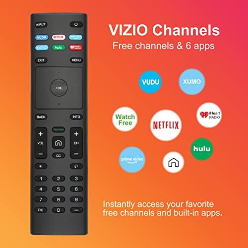 【Pakovanje 2】 Novi univerzalni daljinac za sve Vizio Smart TV, 2 komada Zamjena za Vizio Smart TV