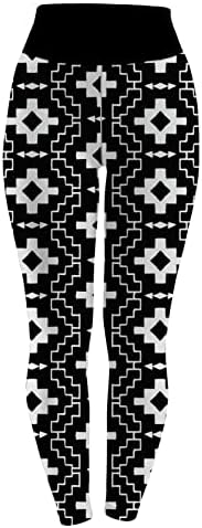 Plus Size helanke za žene Butt Lift Aztec Print yoga hlače visokog struka Casual Comfy elastična kompresijska Sportska pantalona