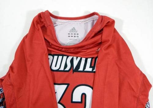 Womens Uni iz Louisville Cardinals 32 Igra Polovna LS Red Jersey Lacrosse L 531 - Koledž za količnost