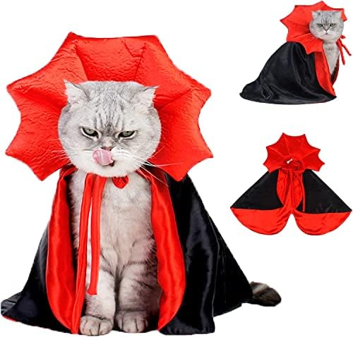 Noć vještica kostim pse PET vampir Devil kostim pas mačka Halloween Cloak Cat Cape Halloween Kostimi za mačke mačke sama
