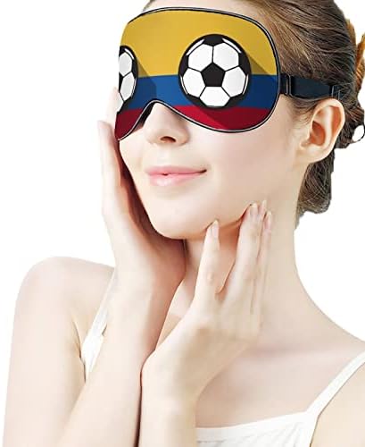 Kolumbija Soccer Football Floght zastava za spavanje Maska za oči Soft Biceofoopka za oči s podesivim noćnim sjenilom za sjenilo za noći za vrijeme za muškarce za muškarce