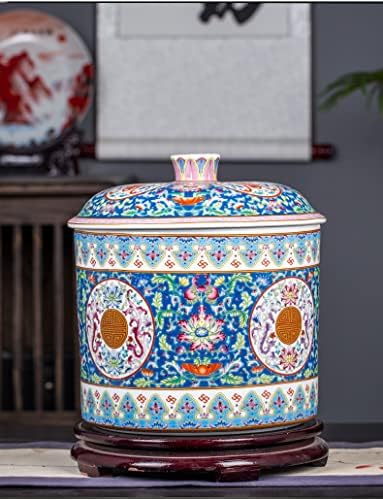 Ylyajy Jingdezhen Keramika Enamel Qii Cake Tea Pot Teahouse Tea Torta Pot snack Rice Storage Rezervoar