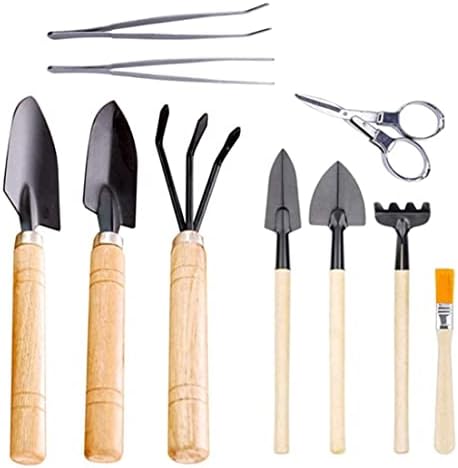Baštenski pokloni baštenski alati Set baštenskih alata Komplet baštenskog ručnog alata Komplet za negu biljaka Bonsai alat za sadnju alata za baštenski poklon 10kom