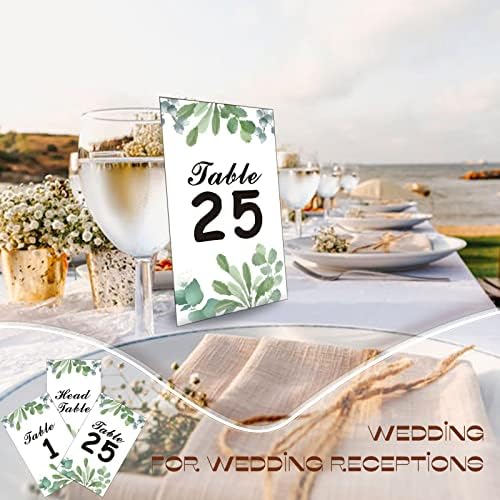 BLMHTWO 26 komada tabela brojevi geometrijski cvjetni svadbeni sto brojevi 1-25 tabela Tabela broj Vjenčanja kartice rustikalni dizajn zelenila za vjenčanje prijem Party događaj godišnjica