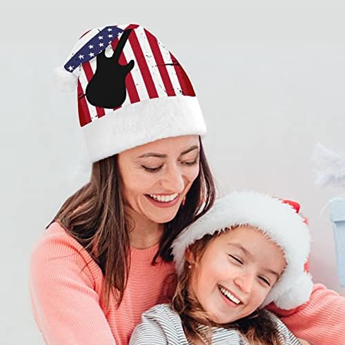 Gitara američka zastava Božić kape Bulk odrasle kape Božić šešir za odmor Božić potrepštine