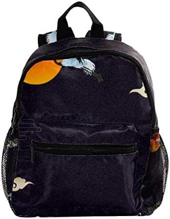 VBFOFBV putni ruksak, backpack laptop za žene muškarci, modni ruksak, japanski oblačni valovi Crane sunce