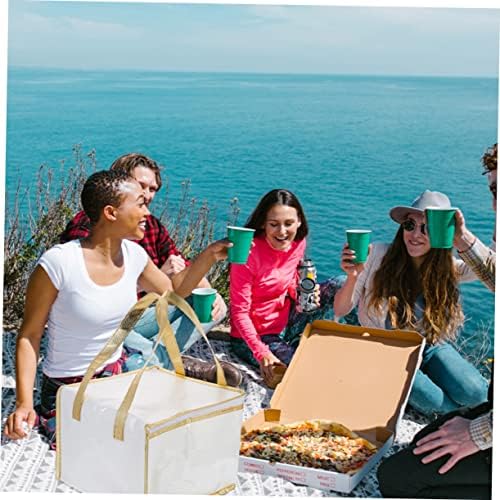 KICHOUSE 2kom pakovanje izolovana torba za dostavu obroka Pizza nosač izolovane torbe torba za odlaganje