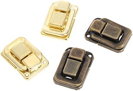 Sigurnosni hasp Lock 6pcs antikne brončana / zlatna kutija za ručnu torbu kopče nakit kutija za drvo kofer HEP zasun prepun zasun hardverski dodaci 37mm x 25mm