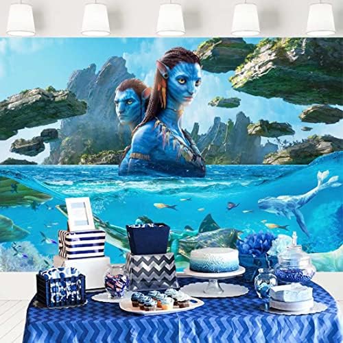 Pozadina teme filma avatara za zabavu podvodno Ostrvo okeana pozadina put vode djeca rođendanski baner za stol za torte 5x3 ft 409