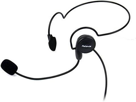 Retevis voki-toki slušalica iza glave sa mikrofonom 2 Pina, kompatibilni RT22 RT21 H-777 RT68 RT19 pxton Arcshell voki-Tokiji, dvosmjerne Radio slušalice sa prstom PTT
