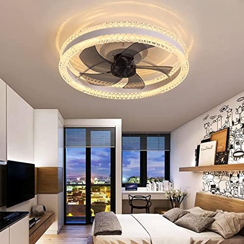 伟 祥 ventilatori sa lampicama, LED ventilator tiha stropa sa lakim i daljinskim upravljačem i ventilator