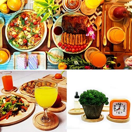 Apolizon, Podmetači, drveni podmetači za drvene stol, biljni tanjur, pića podmetačima za dom, odličan