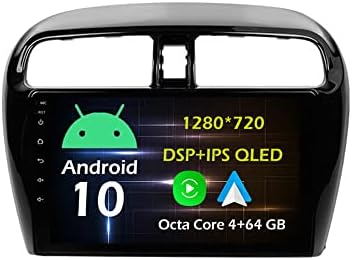 Bestycar 9 '' Android Car Stereo radio za Mitsubishi Mirage 6 2012-2018 Octa Core Android 10.0 Touchscreen HeadUnit podržava GPS navigacijsku karplay Android Auto Bluetooth DSP SWC WiFi AHD Camera-4 + 64