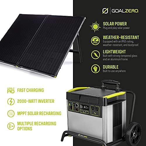 Goal Zero Yeti 3000x prenosiva elektrana, 2982-Watt-satna prenosiva litijum-baterija za hitne slučajeve, prenosivi