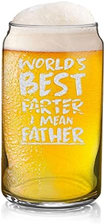 Veracco Worlds Best Farter Mislim Otac Pivo Može Staklo Pinta Funny Rođendanski Poklon Fathers