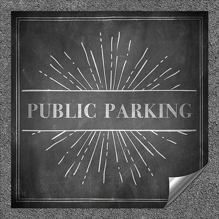 CGsignLab | Javni parking-Chrackking Burst Teška industrijska samoljepljiva aluminijska zidna