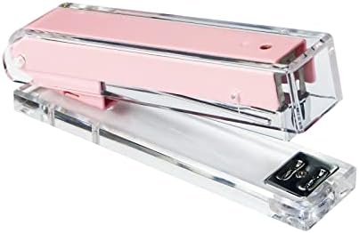 Multibey Clear Acrylic Pink Stipler za stol teški standardni spajler sa zlatom ruže 26/6 24/6 Staples uredski materijal