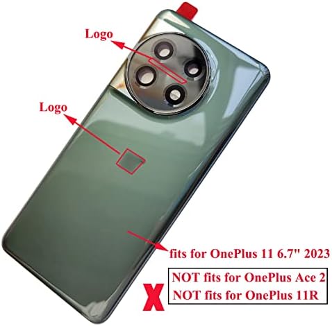 Ubrokeifixit za OnePlus 11 stražnji stakleni poklopac vrata zamjena za OnePlus 11 PHB110 CPH2449 CPH2447 6.7 2023