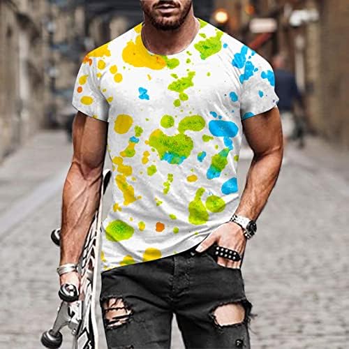 2023 Nova muška moda Proljeće Ljeto Ležerne prilike kratkih rukava O vrat tiskane majice TOP bluza Muške svile
