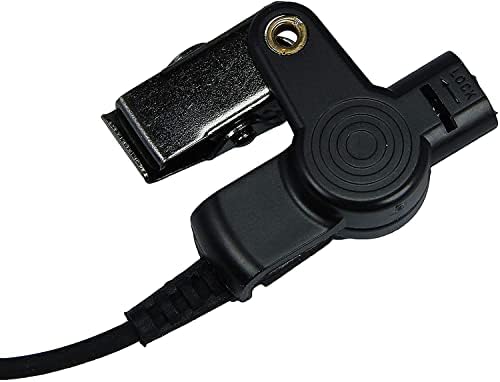 MaximalPower komplet za nadzor sa Kevlarom u kablu za 2-Smjerni Radio Kenwood TK380, TK3160 slušalice bez ruku, 2-pinski utikač, Crni