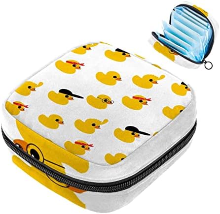 Torbe za higijenske uloške, ženska torbica za menstrualne čašice pokloni za prvu menstruaciju za školu tinejdžerki, 1 Paket Organizator ženskih proizvoda, žute patke