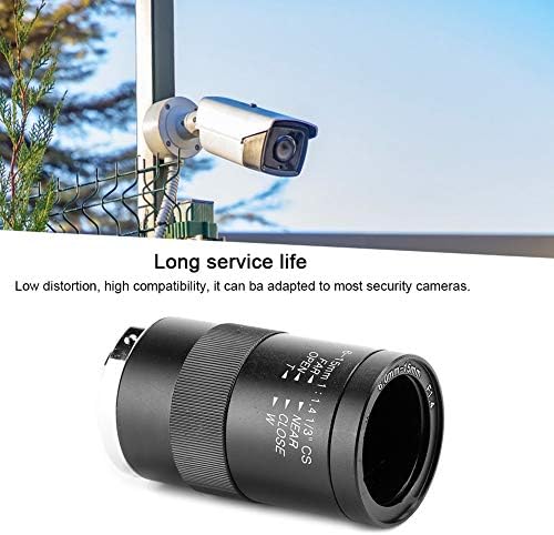 VBestlife Sigurnosna kamera objektiv, ručni otvor blende 720p CCTV fotoaparat objektiv aluminijske legure Black za kućnu sigurnosnu kameru