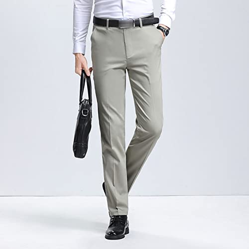 Muške uske pantalone sa rastezljivim pantalonama klasične jednobojne Casual odijelo pantalone lagane poslovne komforne pantalone