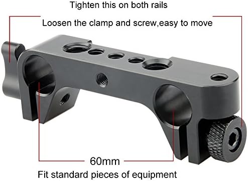 NICEYRIG 15mm Rod Clamp Rail blok za praćenje fokus EVF Mount DSLR kamera Rig
