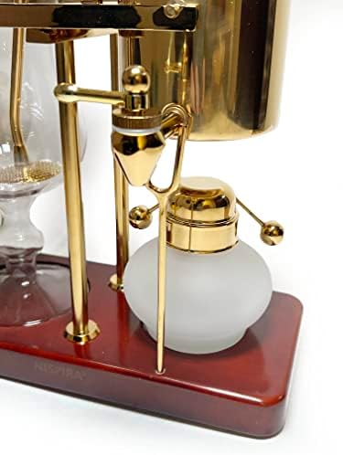 Nisfinira Vintage Belgian Belgija Luksuzni kraljevska ravnoteža porodice Siphon Siphon Aparat za kavu Zlatna boja