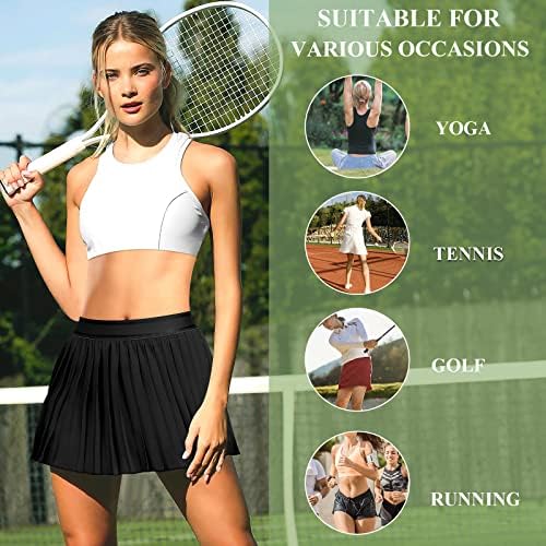 Derca Womens Nasled teniska suknja sa džepovima Kratke hlače Golf Skort Workout Running Ležerne prilike
