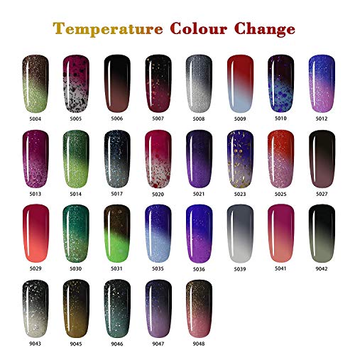 Vishine termička temperatura promjena boje potopite UV LED Gel lak za nokte Brown to Heather Rose