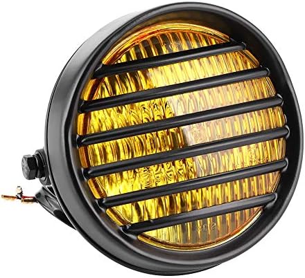 6 okrugla LED farova za motocikle za roštilj prednja lampa poklopac sočiva 35W halogena sijalica univerzalna