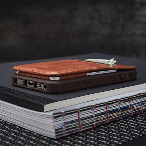Vaultskin iPhone SE / 5S Walle Case, Eton Armour iPhone SE / 5S case Wallet, tanka, minimalistička torbica od prave kože-drži do 8 karata / Top Grain Leather