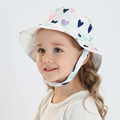 Kupiot CAP CAP DIAD CARTOT Sun Hat Wide Brim UPF 50+ Zaštitni šešir za dječake Toddler Djevojke Podesivi