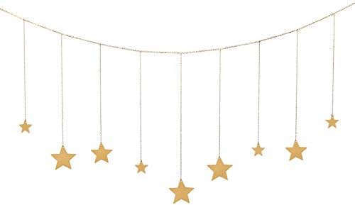 OCIOLI STARS GARLAND sa lancima Boho viseći ukrasi Umjetnička soba Dekor za vjenčanje Domaći uredski