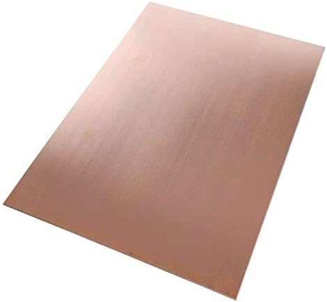 LUCKNIGHT bakar lim folija ploča 1. 2x 100 X 150 mm rezana bakarna metalna ploča Mesingana ploča