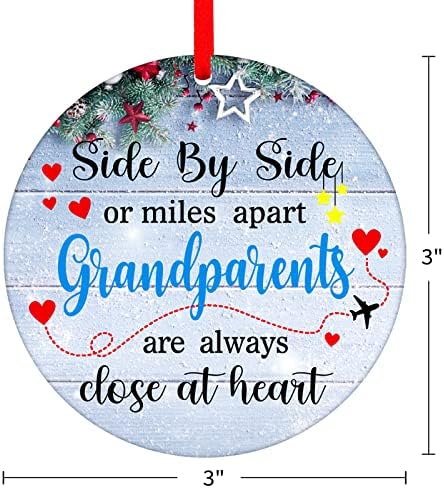 WaaHome rame uz rame ili miljama udaljeni bake i djedovi su uvijek blizu u srcu Božić ukrasi, Božić Djeda