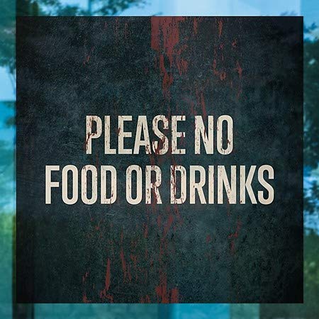 CGsignLab | Molim te, nema hrane ili pića - prozor za starturstva ili pića | 8 x8