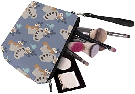 HUGS IDEA Kawaii životinja Koala Puzzle PU koža mala toaletna torba lagana izdržljiva torbica sa kvačilom sa zatvaračem za žene djevojke pokloni