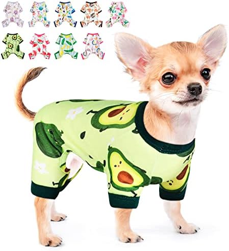 Pseća pidžama za male pse, pseća odjeća za djevojčice, meka rastezljiva pidžama Chihuahua Yorkie