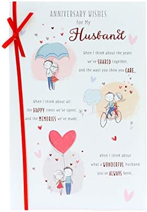 UK Pozdrav muž godišnjica vjenčanja kartica - godišnjica kartica za njega-slatka godišnjica kartica